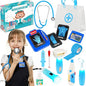 Doctor Kit for Kids, 15 Pcs Doctor Kit for Toddlers 3-5, Kids Doctors Play Set with Real Stethoscope, Medical Bag, Pretend Play Toys for Boys Girls, Halloween Christmas Birthday Gifts