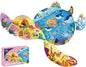PINU Jigsaw Puzzles for Kids Ages 3-5, 6-8, 8-10, Children Colorful Fun Animal Shaped Puzzle Learning Educational Toys Gifts Games for Boys and Girls (Sea Turtle-136 PCS)