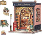 CUTEBEE Book Nook Kit - DIY Miniature House Dollhouse Kit for Adults and Teens, Booknook Tiny House Bookshelf 3D Wooden Puzzle, Gifts for Family (Jack's Bookery)