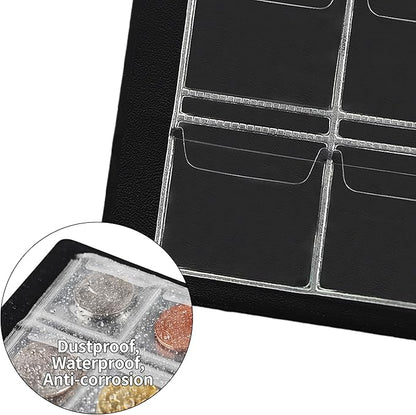 Uncle Paul Coin Album Coin Holder Coin Collection Book for Half Dollar/Small Dollar/50 Pence/Two pounds 60 Pockets CS3712GR