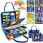 Gojmzo Busy Board Montessori Toys for Toddler Boy Birthday Gifts, Busy Book Sensory Toys for Toddlers, Learning Educational Toddler Travel Activities