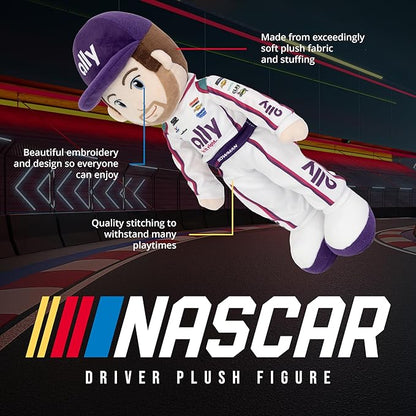Playtime by Eimmie NASCAR-Themed Soft Baby Doll, 14-Inch Plush Racing Rag Doll for Kids, Hendrick Motorsports Alex Bowman Plush Figure, Fabric Stuffed Toy for All Ages