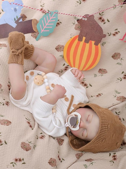 Reborn Baby Dolls – 20 Inch Real Baby Dolls That Look Real, Full Body Vinyl Girl Doll in Soft Knit Outfit, Lifelike Newborn with Accessories, Gift for Children Ages 3+, Pretend Play