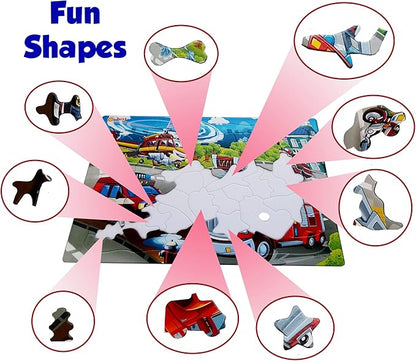 Just Smarty Fire Truck Toddler Puzzles for Boys and Girls | Fire Truck Toy 52 Pieces Jigsaw | Firefighter Puzzle | Firefighter Kids Great Gift | Kids Toy Ages 4-6 | Puzzles for 5 Year Olds