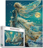Tucocoo 1000 Piece Jigsaw Puzzles for Adults Sea Goddess Painting Jigsaw Puzzle Abstract Fairy 1000 Pieces Puzzles for Challenging Family Activity Game Ocean Moonlight Art Wall Decor DIY Puzzle Gifts