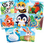 8 Pack Jigsaw Puzzles for Toddlers 1-2 3-6, 9 Piece Farm Animal Wooden Puzzles for Toddlers, Children Learning Educational Puzzles Toys for Boys Girls (Style 1)