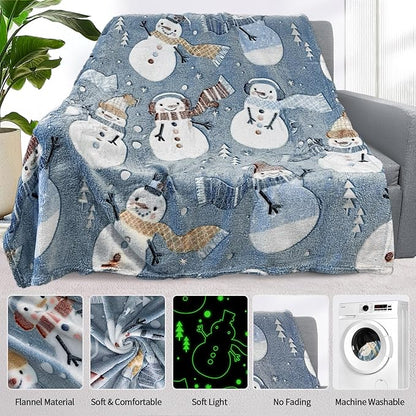 TEHALK Glow in The Dark Blankets for Kids - 50"x60" Personalized Baby & Toddler Blankets