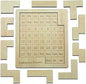 Calendar Puzzle - Daily Calendar Puzzle Wooden,Challenge 365 Days Date and Week, Advent Calendar.（Size：9.8 x 7.8inch）