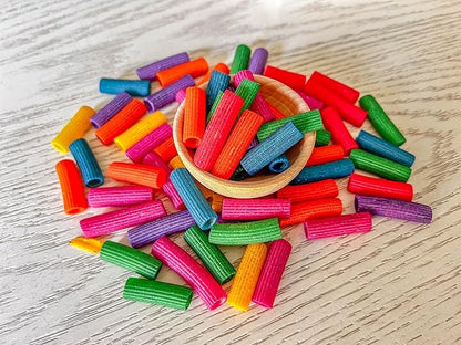 4 Cups of Rainbow Pasta Sensory Bin Filler for Sensory Table