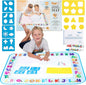 Water Coloring Mat 40x30 Large Mat, Coloring Mat, Water Painting Color Educational Writing Drawing Mess-Free Toys for Kids Toddlers for Girls Boys Ages 3 4 5 6
