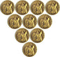 Faith-Forged Knight Christian Challenge Coin I Can Do All Thing Through Christ Bible Verses Pocket Hug Token (Pack of 10)