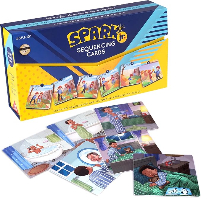 Sequence for Kids Cards, Speech Therapy Materials, Homeschool SEL, Autism, Tell A Story Picture Cards, Social Skills, Picture Cards, ESL, ELL