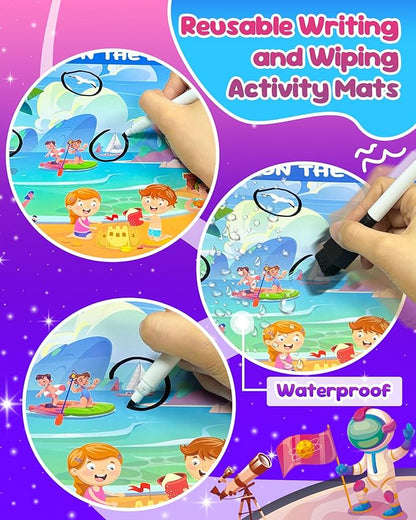 Search and Find Activity Books for Kids Ages 3-5, Car Airplane Travel Toys Games Activities for 3-5 4-8, Toddler Kid Road Trip Essentials, Preschool Learning Activities, Birthday Gifts for Boys Girls