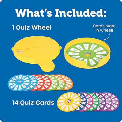 Learning Resources Skill Builders! Sight Words Quiz Wheel, Reading Games, Sight Words Flash Cards Kindergarten, Learning Activities, Ages 5+, 16 Pieces