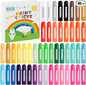 Solid Tempera Paint Sticks 48 Colors, Washable Paint Sticks Bulk, Quick Drying, Non-Toxic, Rainbow Colors Tempera Stick for Kids Toddler, No Mess Art Supplies for Paper Wood Glass Ceramic Canvas