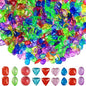 150PCS Pool Diving Gems Toys, Colorful Crystals Pirate Treasure Jewels Acrylic Gems Plastic Diamonds Gemstones for Vase Filler Summer Beach Toys Home Decor Party Favors