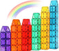 Gemmicc Magnetic Tiles, Magnet Toys Building Blocks for Kids, STEM Approved Educational Toys,Magnet Puzzles Stacking Blocks for Boys Girls,72 PCS Advanced Set