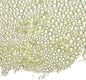 Iridescent Glass Tiny Bubble Beads, 0.4-3mm 10g No Hole Micro Mini Round Light Yellow Water Droplets Beads - Applications: for Resin Filler, Nail Art, Dollhouse Bath Tub