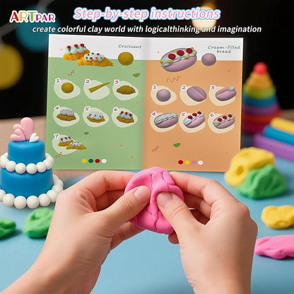 Air Dry Clay for Kids,Modeling Clay Kit,Model Magic Sculpting Set,Ultra Light & Soft, Safe Non-Sticky | 12 Box DIY Art and Crafts School Projects, Home Party Favors for Boys & Girls