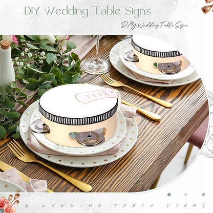 24 Set Tambourine for Adults Wooden Hand Held Drum with Metal Jingles, Gift Tags, White I Love You Printed Ribbon Percussion Gift Musical Instrument for Church Wedding Party Favor (8 Inch)