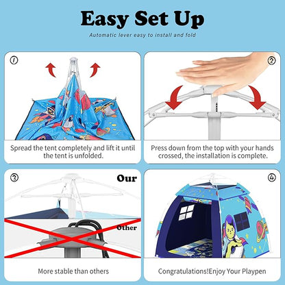 Outdoor Multi-Purpose Play House for Toddlers-Easy to Set up and Pop up Play Tent with Tunnel and Playhouse Kids Indoor Outdoor, Outdoor/Indoor Kid's Pop Up Play House, Gift for Toddlers(Cat)