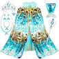 Princess Dress Up Toys Mermaid Dress Up Cape Kit 9 Pcs Gift Set for Little Girls 3-8 Years Old