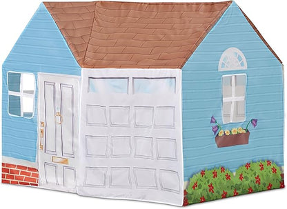 Kid Trax Magical Playhouse Tent for Kids, Indoor/Outdoor Toys, Kids Tent, Large Space Pretend Play Toys, Easy Assembly, Front and Rear Openings, Sturdy, Easy Storage w/ Carrying Case, BLUE