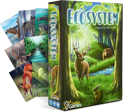 Ecosystem - A Family Card Game about Building Habitats | Learn about Animals, Ecology & Biodiversity for Kids, Adults, Families or the classroom! Fun Board Games for Environmental Science Class