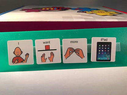 Smile4Autism Small 1.5"x1.5" Loose Visual Picture Cards, Receptive and Expressive Language, Speech Articulation Therapy, ASD, ADD, ADHD, Apraxia, & Stroke Patients. (Cartoon Icons 162 Pcs, Laminate)