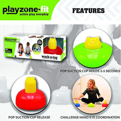 Playzone-fit Wack-a-Tag - Set of 3 Colorful Whack a Mole Pop Up Toys - Great Indoor & Outdoor Active Play Toys for Toddlers and Kids Ages 18 Months+
