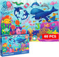 QUOKKA Puzzles for Kids Ages 4-6 – 60 Piece Jigsaw Puzzles for Toddlers Ages 3-5 with Ocean Animals – Quiet Time Toys for Preschoolers 2-4 – FSC Certified Educational Learning Game for Boys and Girls