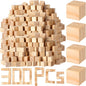 Barydat 300 Pcs 0.5 in Wooden Cubes,Unfinished Wooden Blocks for Crafting Natural Craft Wood Square Blank Cube for DIY Project Baby Showers