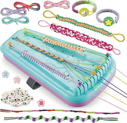 Yolscue Friendship Bracelet Making Kit for Girls,Bracelet Kit Toys,Arts and Crafts for Kids Age 7-12,Best Birthday Gifts Ideas for Ages 7,8,9,10,11,12 Year Old,Kids Bracelet String Toys Set (Blue)
