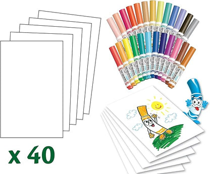 Crayola Pip-Squeaks Washable Marker Set (65ct), Holiday & Christmas Gifts for Kids, Coloring Set, Art Supplies for Kids, Drawing & Craft Kit, Travel Activity, 4+