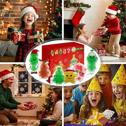 Christmas Squishy Stress Balls Fidget Toys – Sensory Stress Relief Squishy Fidget Toys ,Party Favors for Kids 4-8 8-12, Christmas Stocking Stuffers, Classroom Rewards, and Gift Bag Fillers (42PCS)