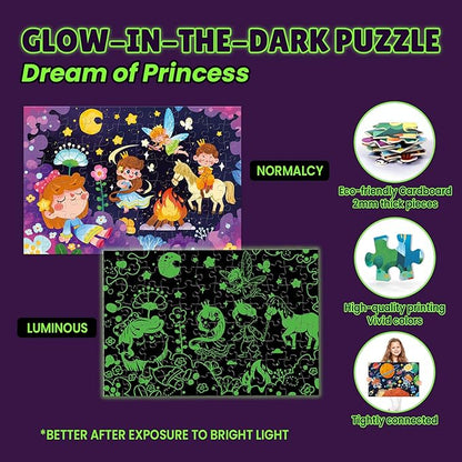 ELX Jigsaw Puzzle for Kids 3+, Floor Puzzle for Preschool Learning (19.7 X 15 in) (YGPT-Dream)