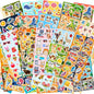 48 Sheets Stickers for Kids, Cute Kids Stickers Variety Pack for Scrapbooking, Teachers Classroom Prizes, Goodie Bag Stuffers Including Animals, Cars, Dinosaurs, Fishes, Hearts, Stars and More