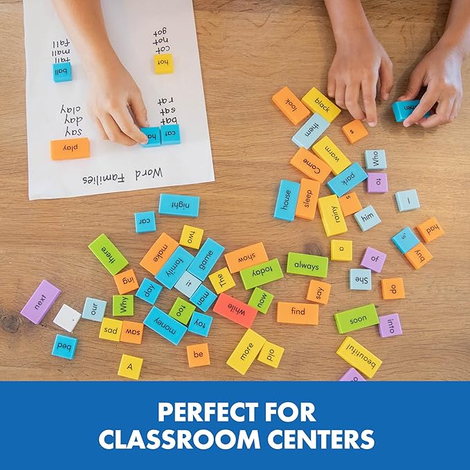 Educational Insights Sentence Building Dominoes - First Grade Classroom Must Haves, Elementary Literacy Materials for Centers or Homeschool, Reading Games, Learning to Read for Kids Ages 6+