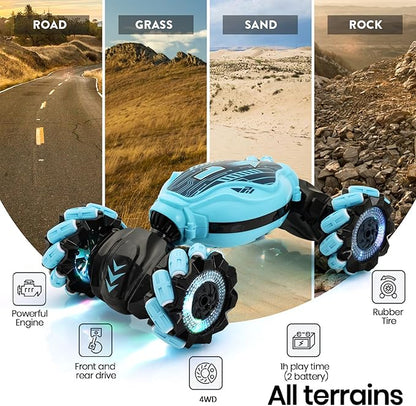 Remote Control Car Boys Gifts: Gesture Sensing RC Stunt Cars Kids Toys for Age 6 7 8 9 10 11 12 Year Old - Best Birthday Gifts
