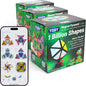 TOSY Magnet Pyramid Glow - 1 Cube Transforms into 1 Billion Shapes, 12 Pieces, 243 Rare Earth Magnets, Glowing, Holographic Design Magnet Tiles Creative Puzzle STEM/STEAM Toy, 3-Pack