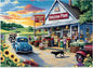500 Piece Puzzles for Adults, Sunflower Field with Car House & American Flag Jigsaw Puzzles 20.5 x 15 in, Relaxing Country Jigsaw Puzzle, Challenging Puzzle Perfect Game Gift for Holidays & Family Fun