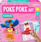 jackinthebox Poke Poke Art for Kids - Fashion Theme, Mess-Free Fabric Art and Craft, Flower Pressing Kits, Gift for Kids, Girl Gifts, Toys for Girls Ages 4 5 6 7 8