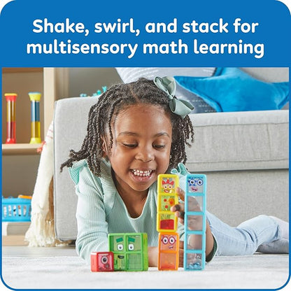 hand2mind Numberblocks One to Five Sensory Bottles, Numbers for Toddlers, Counting Toys, Calming Sensory Fidget Toys, Calm Down Corner Supplies, Social Emotional Learning, Birthday Gifts for Kids