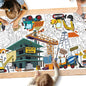 Gatherfun Construction Party Giant Coloring Poster - 31.5x 72 Inches - Versatile Classroom Wall Décor & Birthday Activity - Construction Poster or Table Cover for School Parties and Special Events