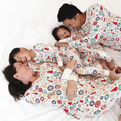 Little Sleepies Two-Piece Pajama Set for Boys & Girls, Soft Viscose from Bamboo Toddler Pajamas for Kids, Family Matching PJs