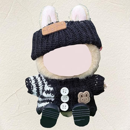 4 Pack—17cm Doll Clothes,Premium Doll Outfit with Accessories,Doll Princess Skirt,Cute Clothes Outfit for 17cm Dolls,End Dolls Fashion Clothing Set(No Dolls and Shoes) (Set W)