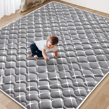 Baby Play Mat - 6ft X 4ft,Premium Thicker Foam One-Piece Crawling Mat, Machine Washable, Extra Large Anti-Slip Activity Playmat for Babies, Toddlers & Infants