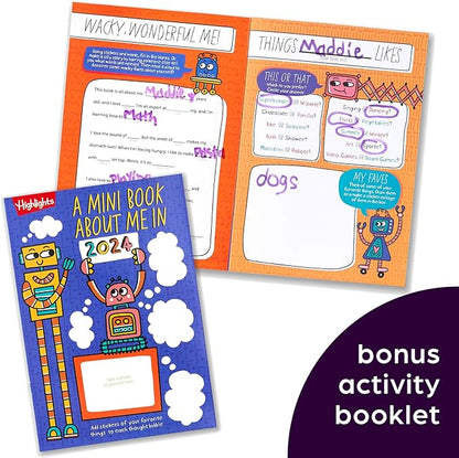 Highlights for Children Hidden Pictures 2024 Activity Books for Kids Ages 6 and Up, 4-Book Set of Travel-Friendly Screen Free Seek and Find Fun, Books Double as Coloring Books