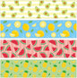 BeYumi Summer Fruits Border Trim - 80Pcs Back to School Fruits Bulletin Board Borders Watermelon Pineapple Lemon Avocado Decor Classroom Office Chalkboard Poster Summer Holiday Party Decoration