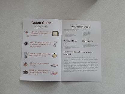 Chocolate Truffle Making Kit (Gift Idea, DIY Activity, Easy Intro to the Art of Chocolate Making). Fun for All Ages! Includes Recipes and Ingredients to make 18 Hand-Rolled Gourmet Chocolate Truffles
